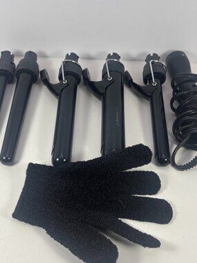 Xtava  5-in-1 Professional Curling Iron Hair Curler Wand Set & Case. NWOT.